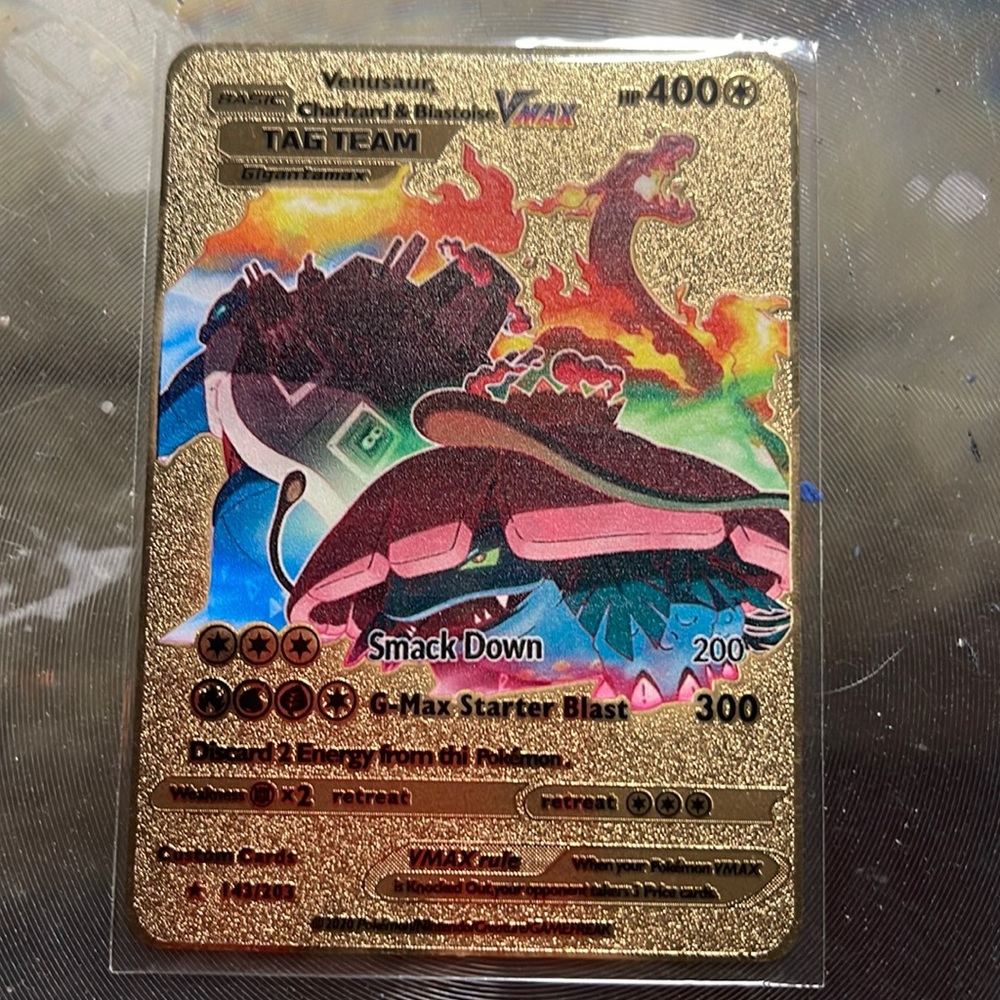 Pokémon collectors gold card